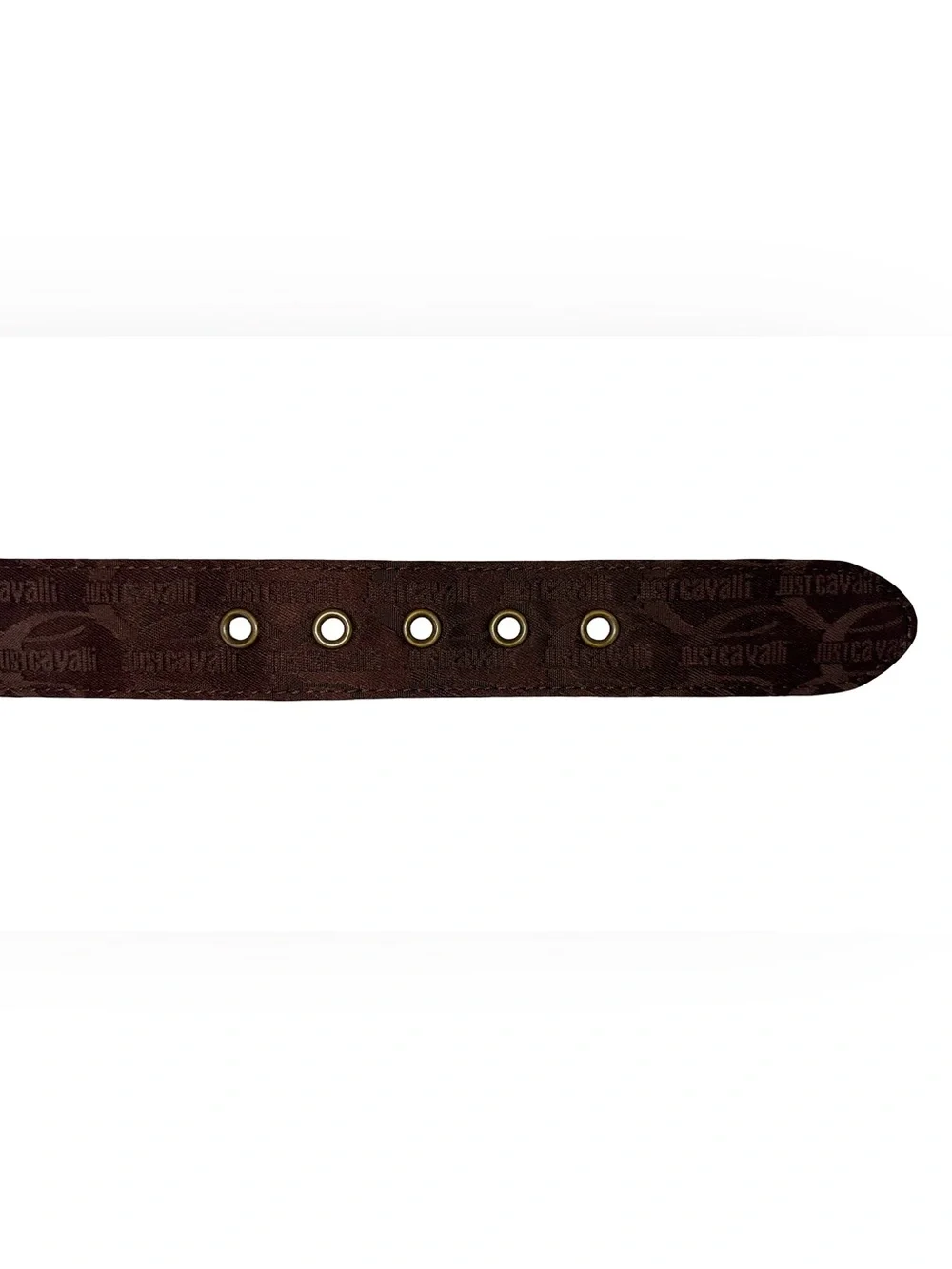 JUST CAVALLI BROWN MONOGRAM BELT